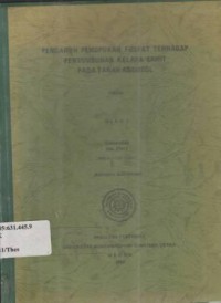 Pengaruh pemupukan fosfat terhadap pertumbuhan kelapa sawit pada tanah andosol