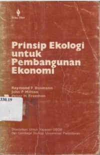 Prinsip Ekologi untuk Pembangunan Ekonomi