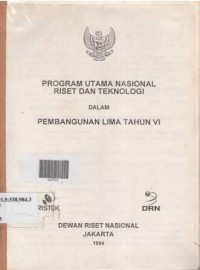 Program utama Nasional Riset dan teknologi dalam pembangunan Lima Tahun VI.