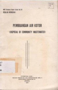 Risalah mengenai pembuangan air kotor (Disposal of community wastewater).