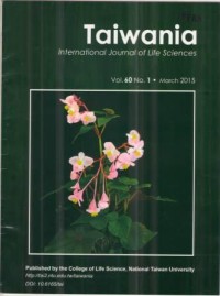 Taiwania Vol. 60 No. 1 march 2015