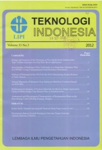 Teknologi Indonesia Volume 35 No. 3 Tahun 2012