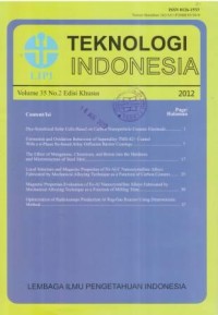 Teknologi Indonesia Volume 35 No. 2 Tahun 2012