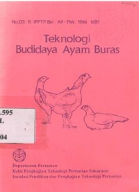 Teknologi budidaya ayam buras.