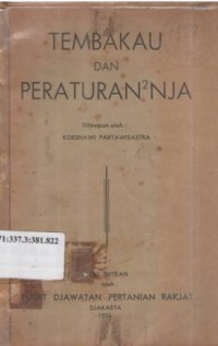 Tembakau dan peraturan-peraturannya