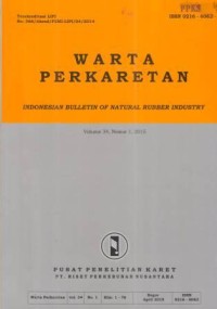 Warta Perkaretan Volume 34, Nomor 1, April 2015