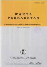 Warta Perkaretan Volume 31, Nomor 1, Tahun 2012