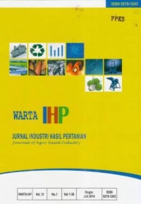 Warta Industri Hasil Pertanian (Warta IHP) Vol. 31 No. 1 Juli 2014