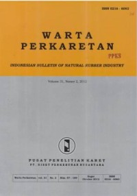 Warta Perkaretan Volume 31, Nomor 2, Tahun 2012