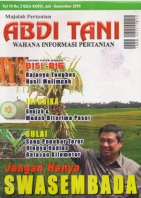 Abdi Tani Vol. 10 No. 3 / Edisi XXXVI Juli - September 2009