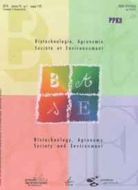 Biotechnologie, Agronomie Societe et Environnement Volume 19 No 1 Tahun 2015