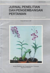 Jurnal Penelitian dan Pengembangan Pertanian Volume 20 Nomor 4 Tahun 2001