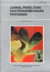 Jurnal Penelitian dan Pengembangan Pertanian Volume 20 Nomor 1 Tahun 2001