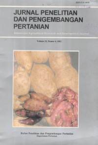 Jurnal Penelitian dan Pengembangan Pertanian Volume 21 Nomor 4 Tahun 2004