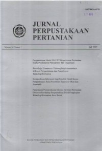 Jurnal Perpustakaan Pertanian Volume 16 Nomor 2 Juli 2007