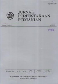 Jurnal Perpustakaan Pertanian Volume 19 Nomor 1 April 2010