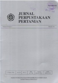 Jurnal Perpustakaan Pertanian Volume 20 Nomor 2 Oktober 2011