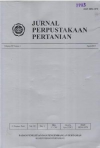 Jurnal Perpustakaan Pertanian Volume 22 Nomor 1 April 2013