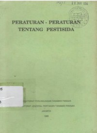 Peraturan-peraturan tentang pestisida