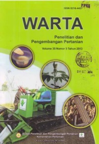 Warta Penelitian dan Pengembangan Pertanian Volume 35 Nomor 5 Tahun 2013