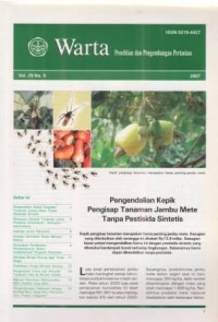 Warta Penelitian dan Pengembangan Pertanian Volume 29 Nomor 6 Tahun 2007