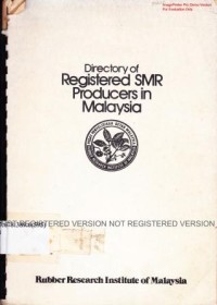 Directory of registered SMR producers in Malaysia