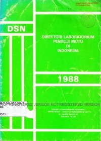 Direktori laboratorium penguji mutu di Indonesia 1988