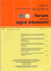 Forum Penelitian Agro Ekonomi Volume 36 No. 1 July  2018