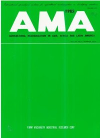 Agricultural Mechanization in Asia, Africa and Latin America (AMA) Vol. 45 No. 3 Summer 2014