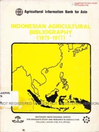 Indonesian agricultural bibliography (1975-1977)