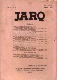 JARQ Volume.15   No.4     March   1982