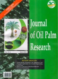 Journal of Oil Palm Research (JOPR) vol.30 (1) March 2018