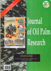 Journal of Oil Palm Research (JOPR) vol.30 (2) Juni 2018