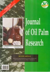 Journal of Oil Palm Research (JOPR) vol. 30(4) Desember 2018