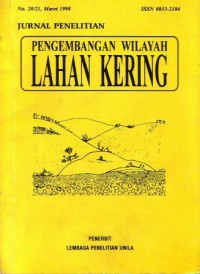 JURNAL PENELITIAN PENGEMBANGAN WILAYAH LAHAN KERING No.20/21,Maret  1998