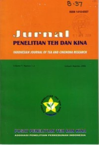 Jurnal Penelitian Teh dan Kina vol.9 no.1-2 Januari- Agustus 2006