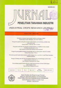 Jurnal Penelitian Tanaman Industri Vol.12 No.1 Maret 2006