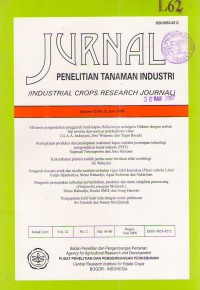 Jurnal Penelitian Tanaman Industri Vol.12 No.2 Juni 2006