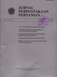 Jurnal Perpustakaan Pertanian Vol.17 No.2  Juli 2008