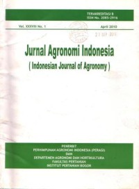 JURNAL AGRONOMI INDONSIA Vol.XXXVIII No.3 Desember 2010