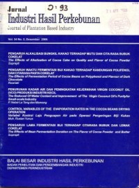 JURNAL INDUSTRI HASIL PERKEBUNAN Vol.35 No. 2 Desember 2007