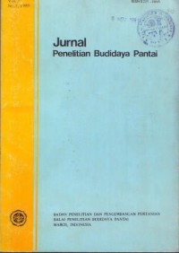 Jurnal Penelitian Budidaya Pantai Vol.5 No.1 1989