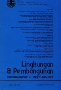 JURNAL PUSAT STUDI LINGKUNGAN PERGURUAN TINGGI SELURUH INDONESIA Vol 21 No.3  2001