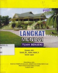 Sejarah Langkat Mendai Tuah Berseri