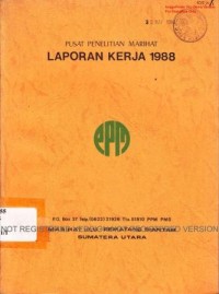 Laporan kerja 1988