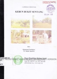 Laporan orientasi kebun Bukit Sentang