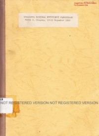 Lokakarya Nasional effisiensi penggunaan pupuk V. Cisarua, 12-13 Nopember 1990