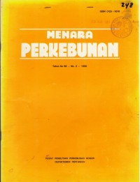 Menara Perkebunan Volume 58 No 2 1990