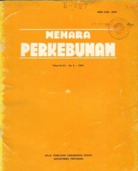 MENARA PERKEBUNAN      Tahun    ke. 53    No..6    1985