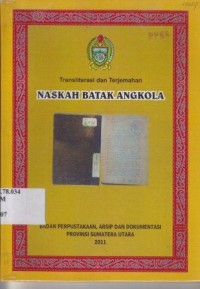 Transliterasi dan Terjemahan Naskah Batak Angkola